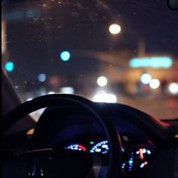 IMage of driving at night